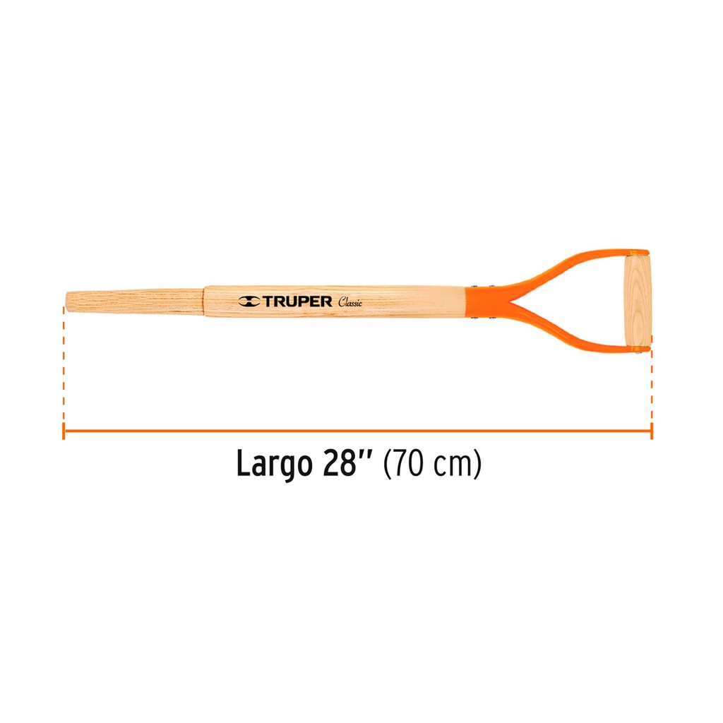 MANGO DE REPOSICIÓN PARA PALA CLASSIC, PUÑO 'Y', 27', TRUPER 2