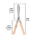 TIJERA PARA PODA 49 CM, MGOS DE MADERA, PRETUL 2