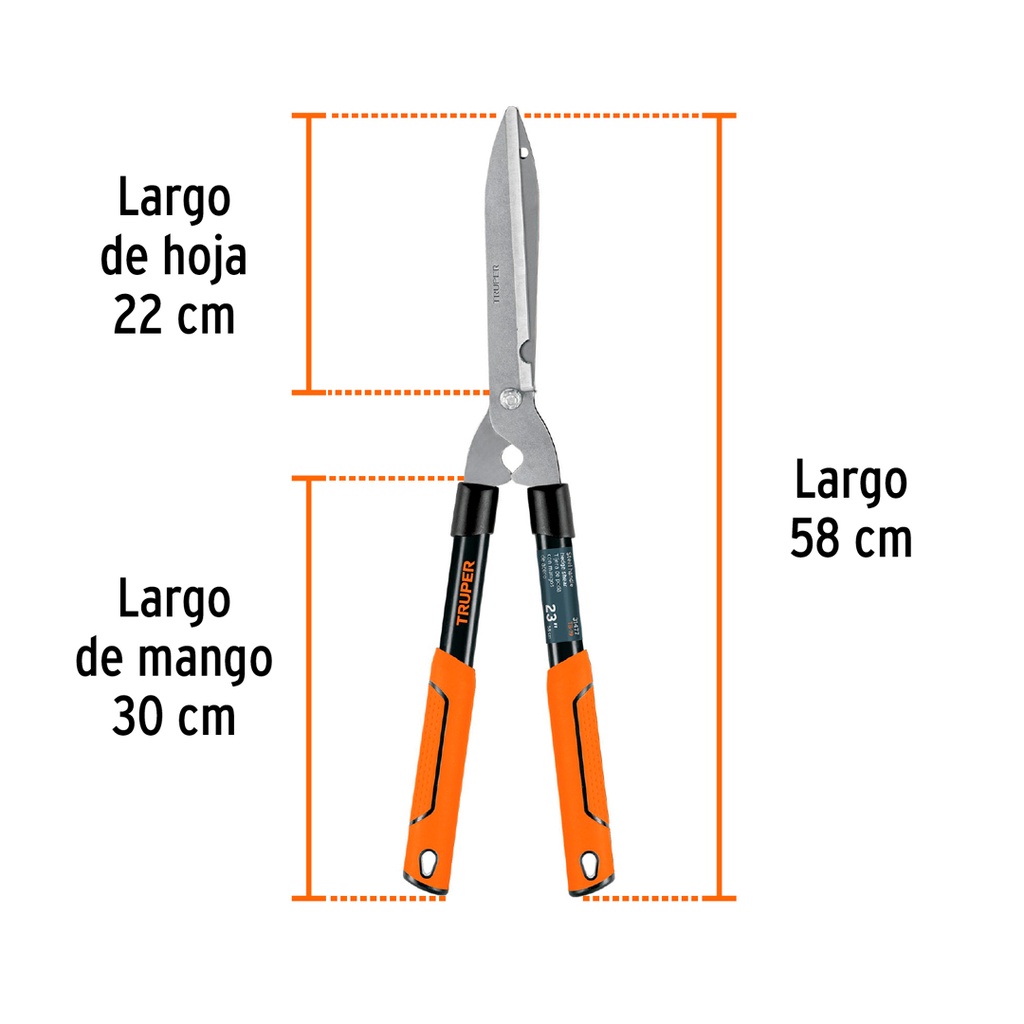 TIJERA PARA PODA 58 CM, CLASSIC, MGOS TUBULARES, TRUPER 2