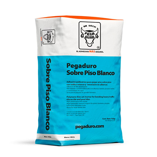 PEGADURO SOBRE PISO BLANCO10 KG