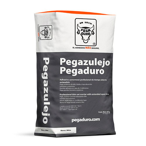 PEGAZULEJO PEGADURO BLANCO 20 KG