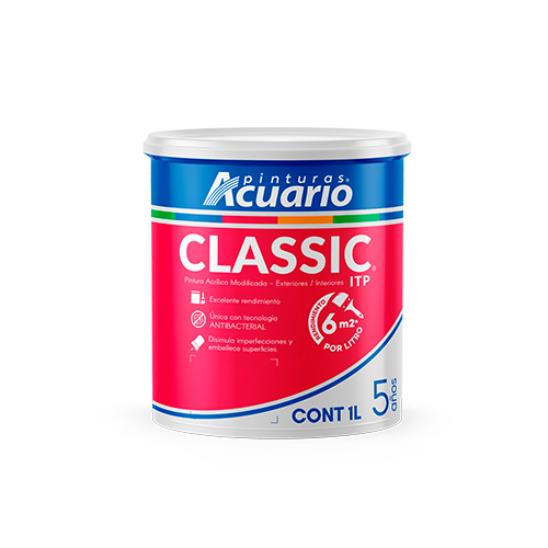 PINTURA VINILICA CLASSIC BLANCO 1L