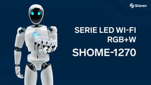 SERIE LED WI-FI* MULTICOLOR RGB+W DE 12 FOCOS PARA EXTERIOR