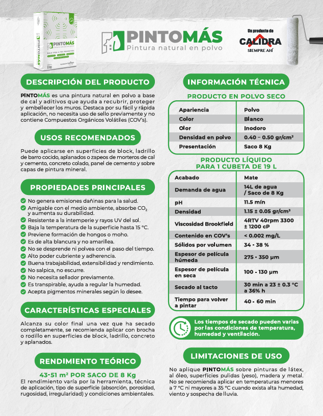 PINTOMÁS CALIDRA SACO 8KG