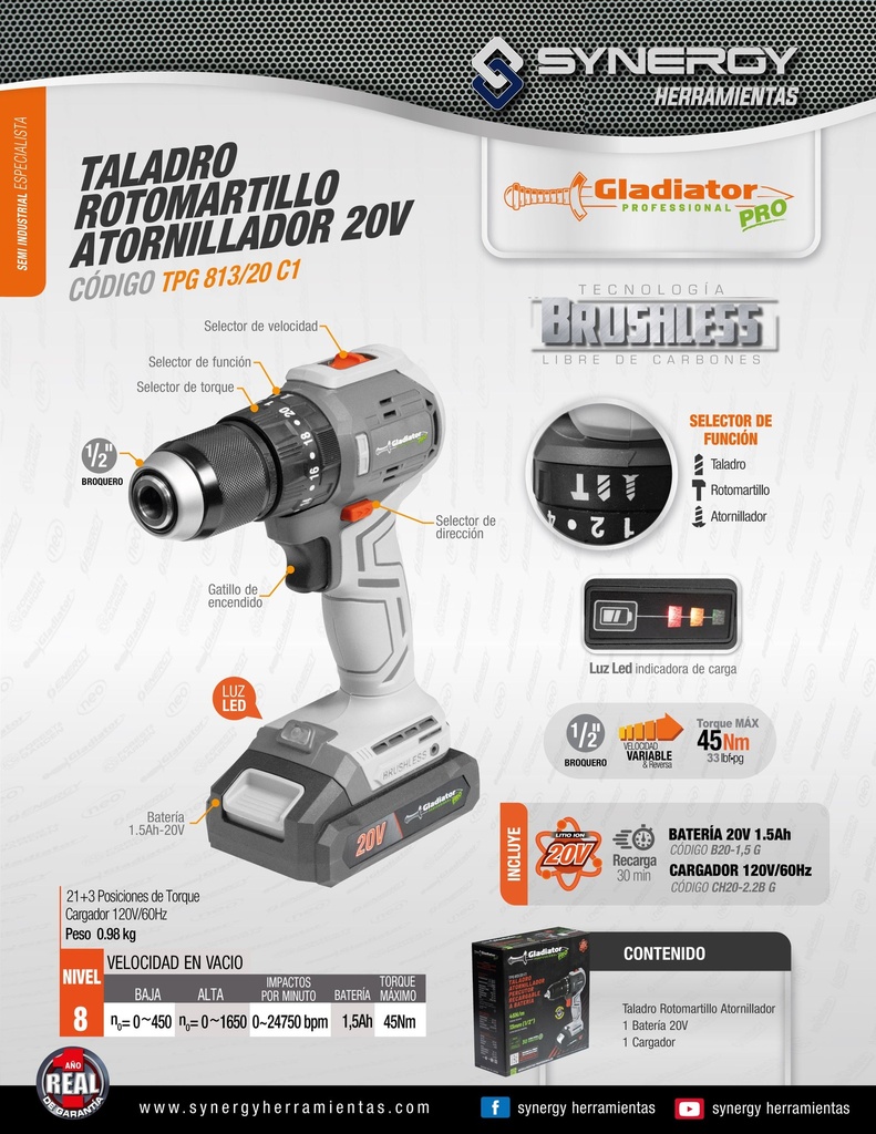 ESMERILADORA 4 1/2, 900W 11000rpm 