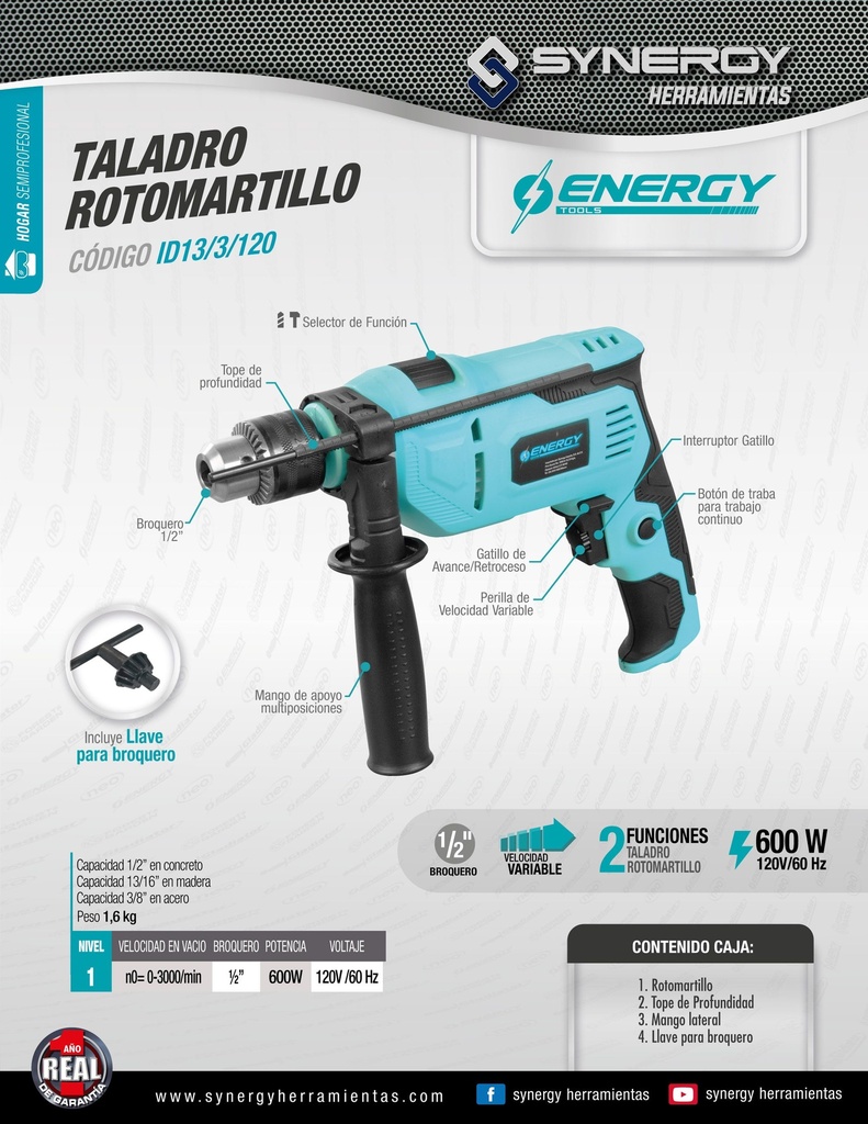 ESMERILADORA 4 1/2, 900W 11000rpm 