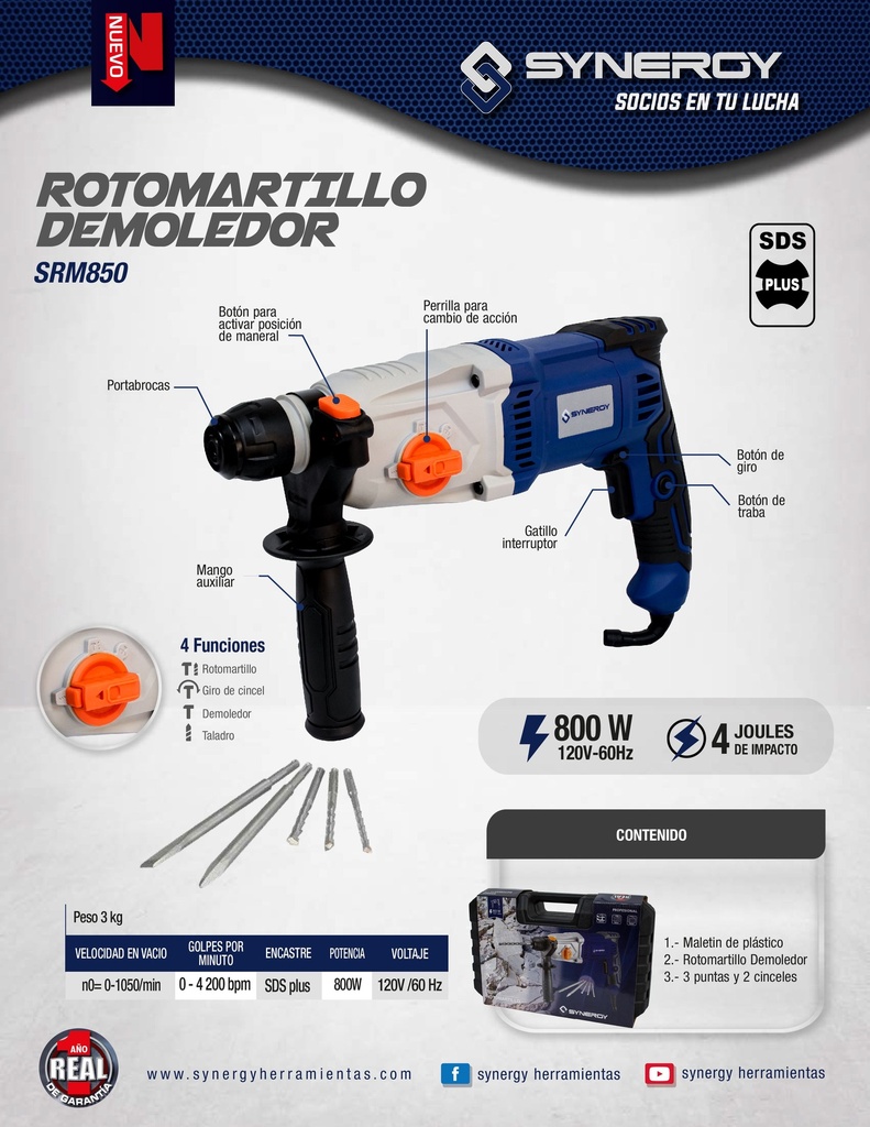 ESMERILADORA 4 1/2, 900W 11000rpm 