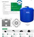 CISTERNA 5000LT USO RUDO AZUL*