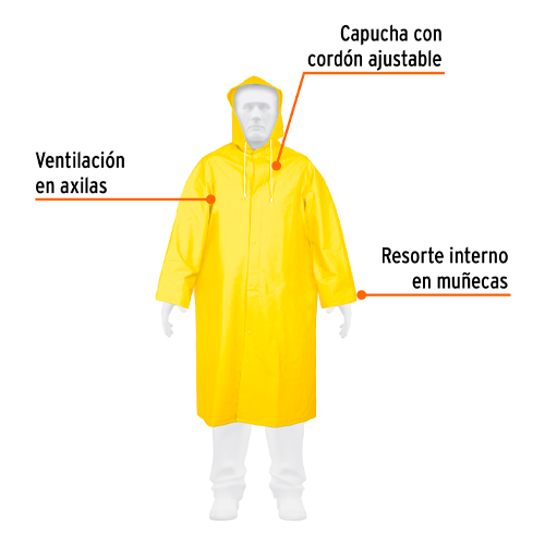 GABARDINA IMPERMEABLE DOBLE CAPA, TALLA G, TRUPER 2
