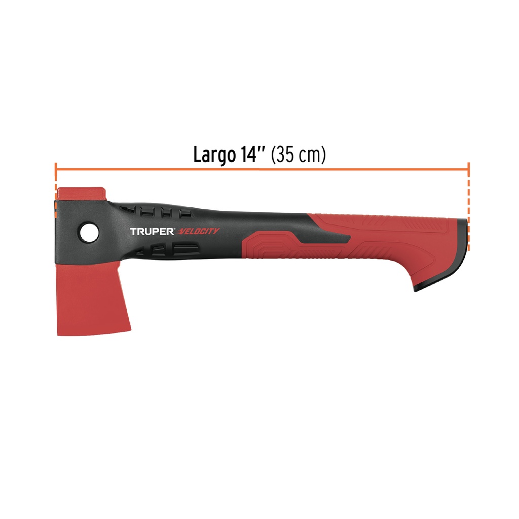 HACHA CAZADORA 1 LB MANGO DE NYLON DE 14', TRUPER VELOCITY 3