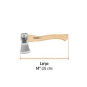 HACHA CAZADORA 1-1/4 LB, MANGO HICKORY 14', TRUPER 2