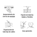 BOLSA CON 25 CINCHOS PLÁSTICOS 50 LB, 500X4.5 MM, NATURALES 3
