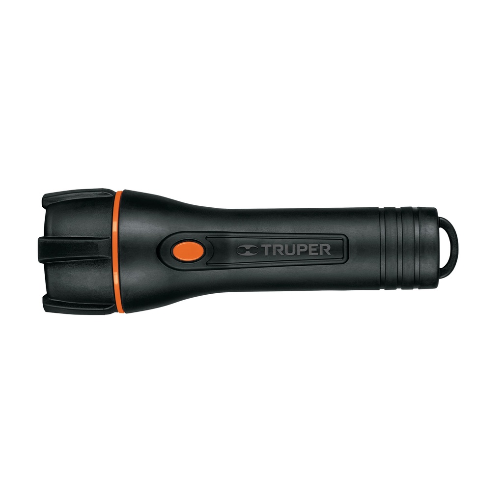 LINTERNA PLÁSTICA 1 LED 180 LM CON 2 PILAS D, TRUPER