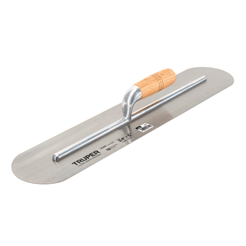 LLANA CANTO REDONDO 24' X 5' CON MANGO DE MADERA, TRUPER