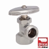 LLAVE DE CONTROL ANGULAR DE LATÓN S/CONTRATUERCA