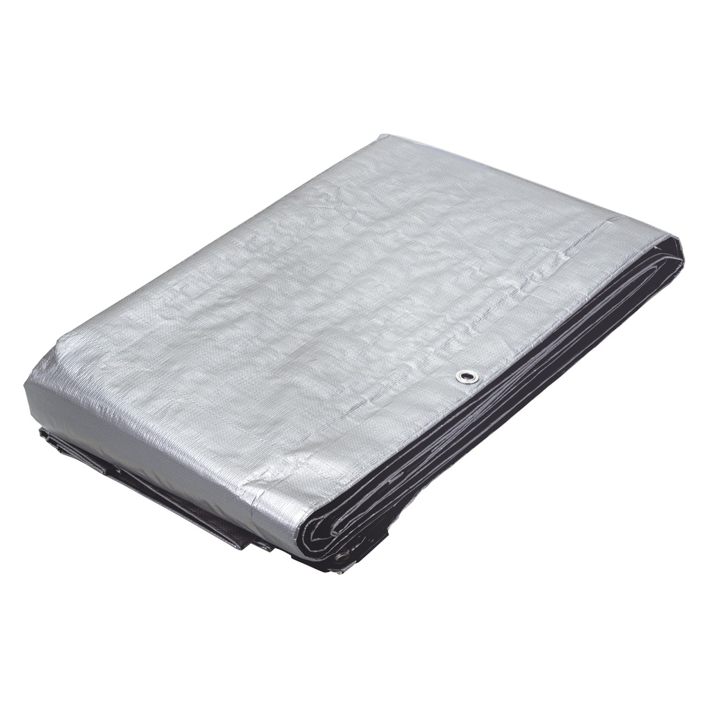 [TRU-10777] LONA DE POLIETILENO REFORZADA 6 X 6 M, GRIS, 180G/M2, TRUPER