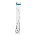 MANGUERA 'T' LAVABO/FREGADERO,ACERO INOX,1/2'X1/2'X1/2',55CM