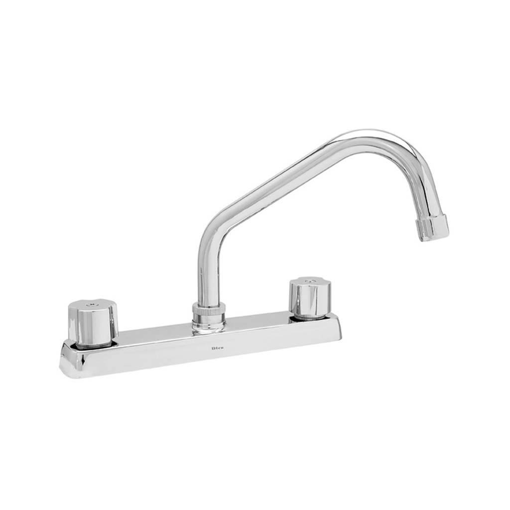 MEZCLADORA DE 8 PARA FREGADERO DE CUELLO CORTO