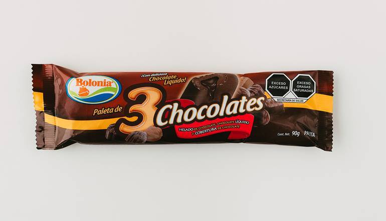 PALETA DE 3 CHOCOLATES BOLONIA
