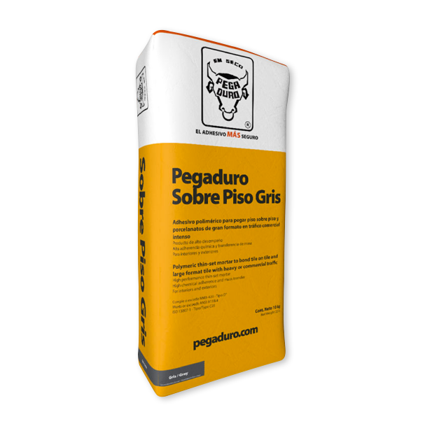 PEGADURO SOBRE PISO GRIS 10 KG