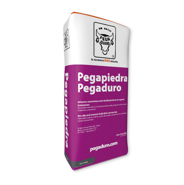 PEGAPIEDRA PEGADURO GRIS 20 kgs