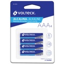 BLÍSTER CON 4 PILAS ALCALINAS AAA, VOLTECK
