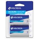 BLÍSTER CON 2 PILAS ALCALINAS D, VOLTECK