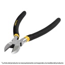 PINZA DE CORTE DIAGONAL 6' MANGO DE PVC, PRETUL