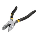 PINZA PARA ELECTRICISTA 9' USO RUDO, MANGO DE PVC, PRETUL