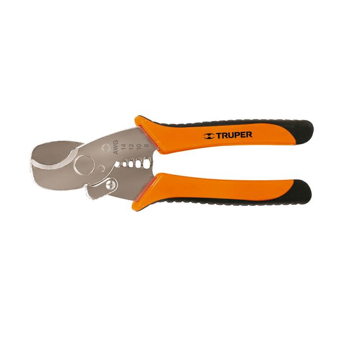 PINZA PROFESIONAL 7' PELA CABLES Y CORTA CABLES, 14 A 8 AWG