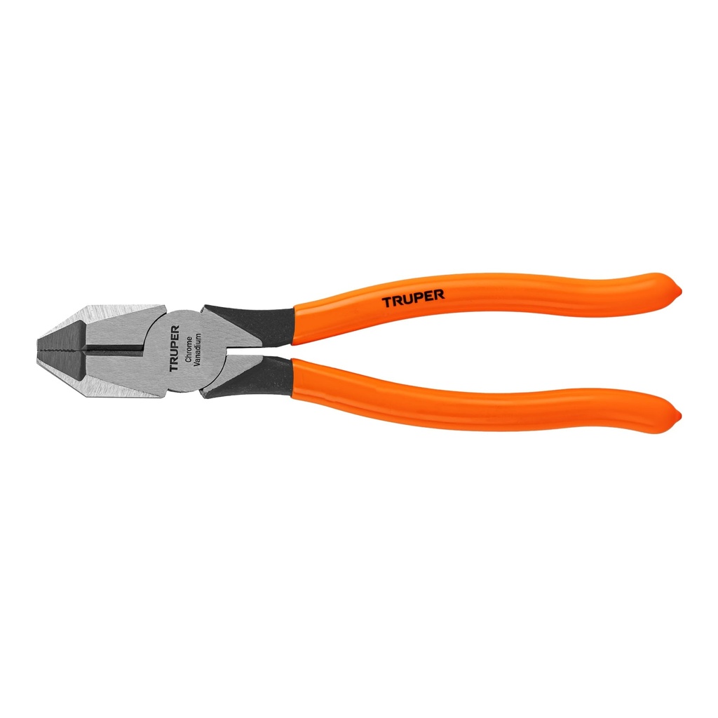 PINZA PARA ELECTRICISTA 9' USO RUDO, MANGO PVC, TRUPER