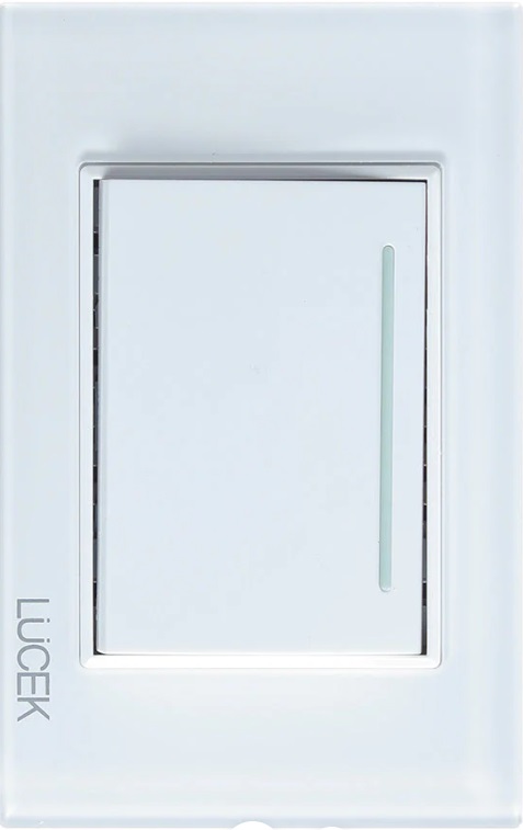 PLACA CON 1 INTERRUPTOR SENCILLO DE 3 MÓDULOS BLANCO(10)