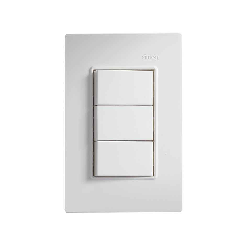 PLACA 1 MODULO C/CHASIS - BLANCO/BLANCO S26(8)