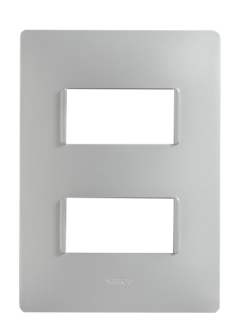 [ELE-23101-90] PLACA 1M + 1 INT 2 VIAS BLANCO S23