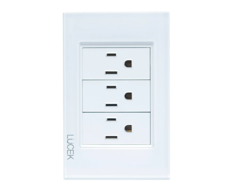 PLACA CON 3 CONTACTOS DE 1 MODULO (10)