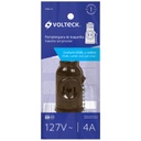PORTALÁMPARA DE BAQUELITA, CADENA Y DOBLE CONTACTO, VOLTECK