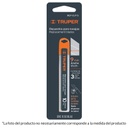 ESTUCHE CON 10 CUCHILLAS SK4 DE 25 MM PARA CUTTER, TRUPER