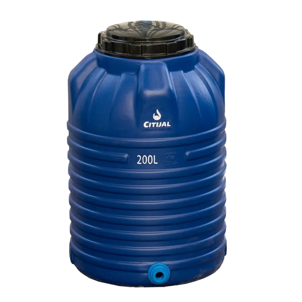 TINACO CITIJAL USO RUDO VERTICAL AZUL REY 200 LTS