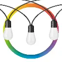SERIE LED WI-FI* MULTICOLOR RGB+W DE 12 FOCOS PARA EXTERIOR