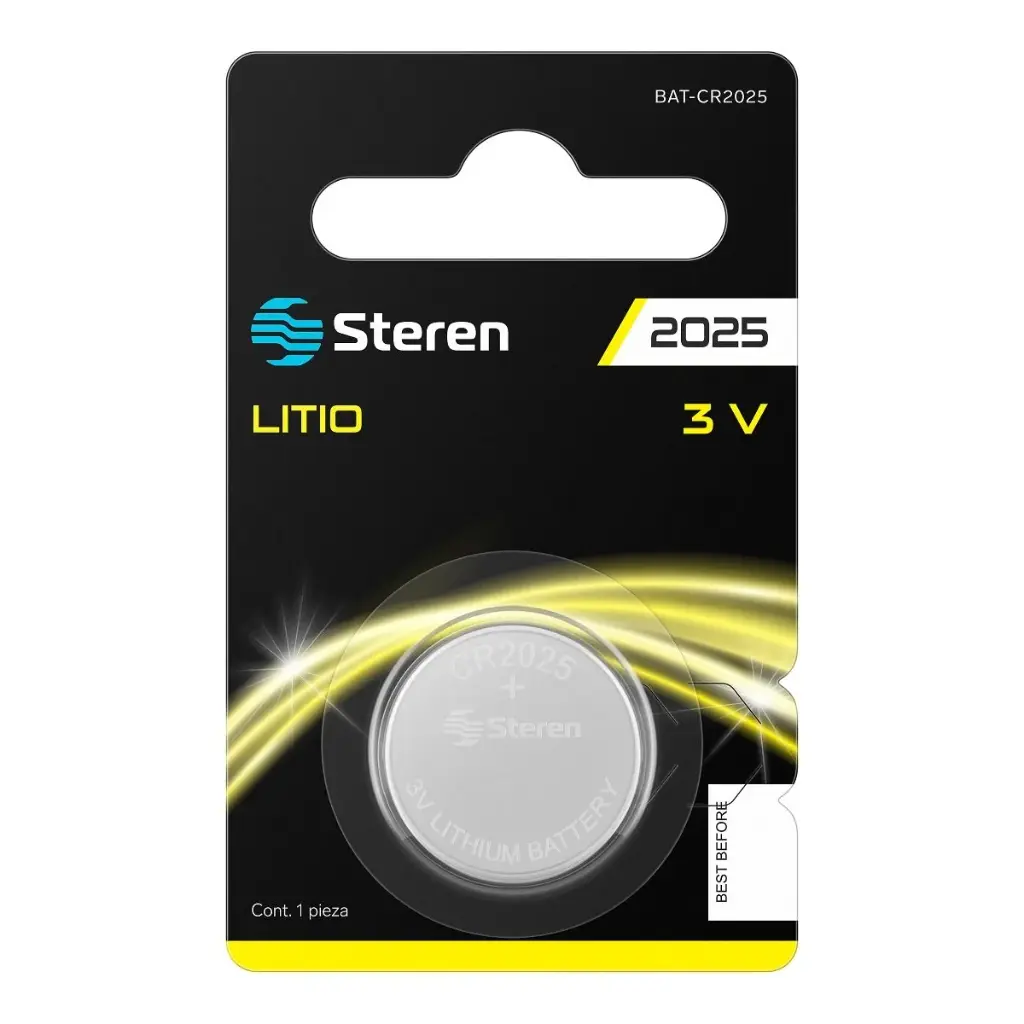 PILA DE LITIO TIPO BOTÓN "CR2025"