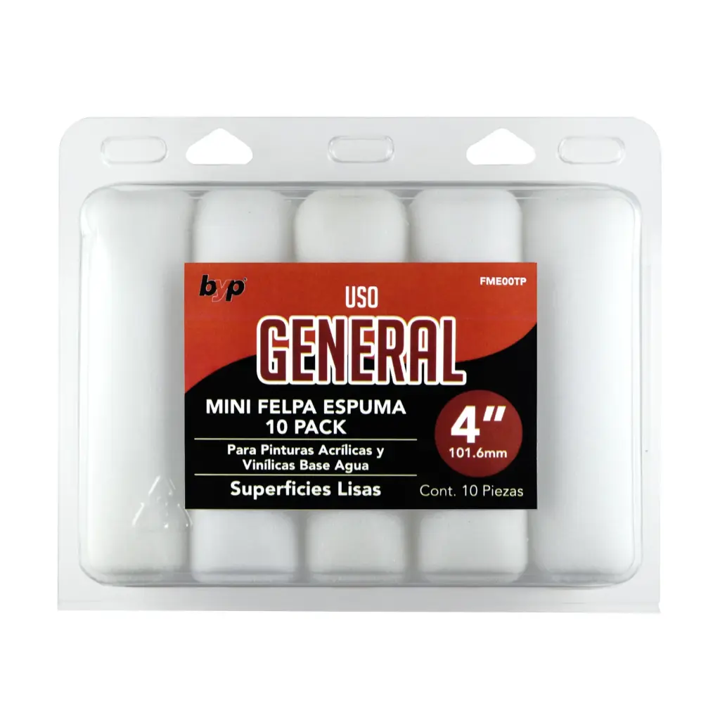 10 PACK MINI FELPA 4'' ESPUMA BYP (2)
