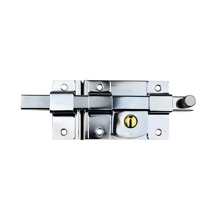 CERRADURA DE BARRA IZQUIERDA CROMO CAJA