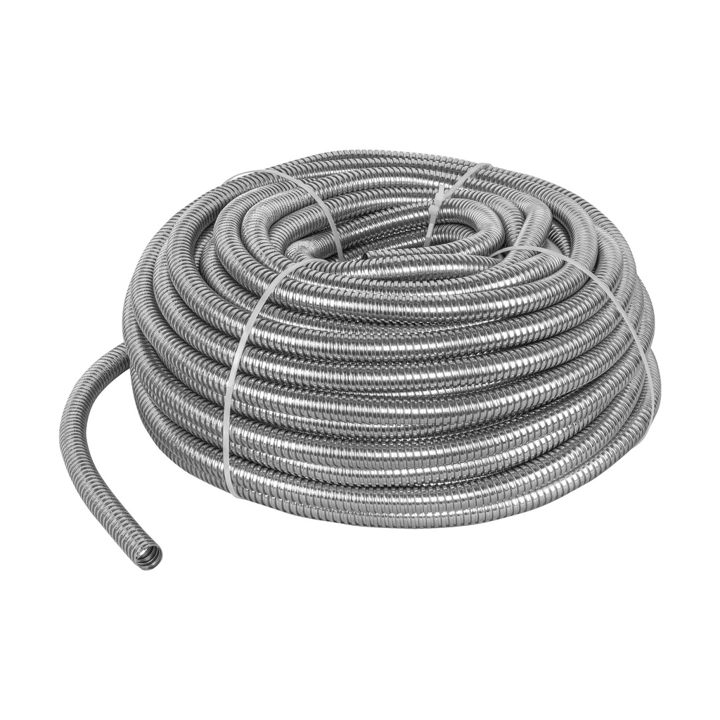 ROLLO DE 50 M DE TUBO FLEXIBLE METÁLICO DE 1/2', VOLTECK