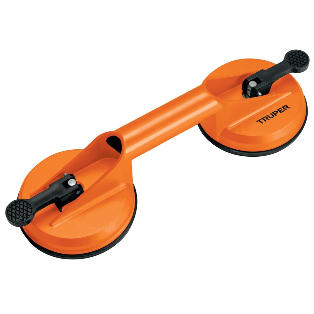 [TRU-100761] VENTOSA DE ALUMINIO PARA VIDRIO, 2 COPAS DE SUCCIÓN, TRUPER