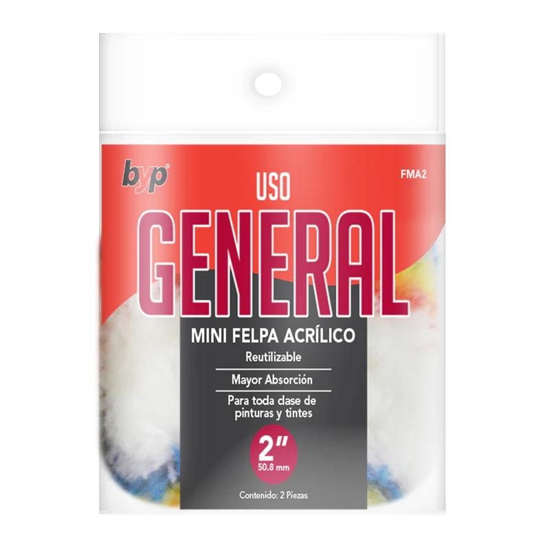 [BYP-FMA2] MINI FELPA ACRILICO 2" 2 PACK (10)