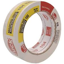 CINTA MASKING TAPE INDIVIDUAL PVC IMPRESO 104 36X50 (1-1/2")