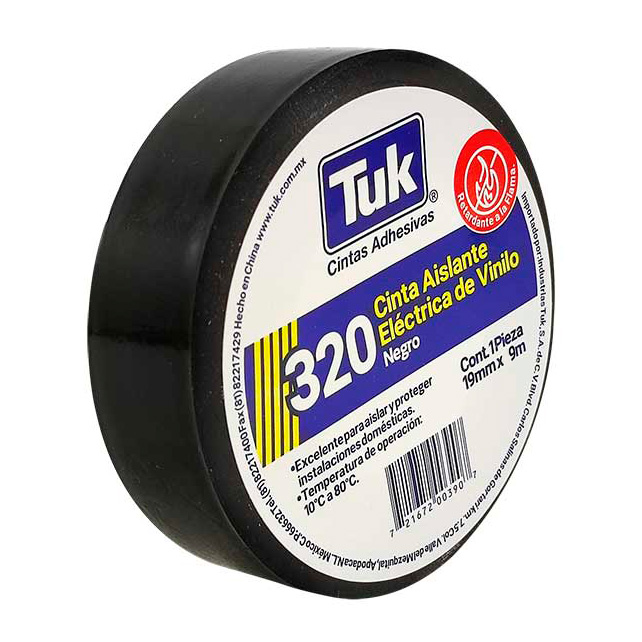 CINTA ELECTRICA VINIL 320-C 19MMX9M (3/4")