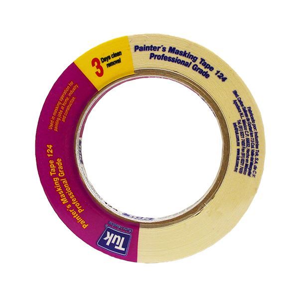 CINTA MASKING TAPE PROFESIONAL 124 18MMX50M (3/4")