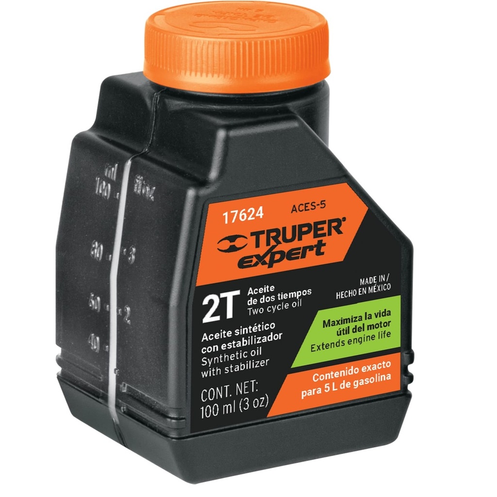 ACEITE SINTÉTICO PARA MOTOR DE 2 TIEMPOS, 100 ML