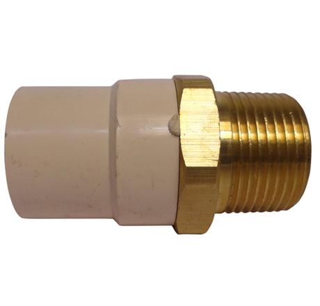 ADAPTADOR MACHO CPVC C/I. BRONCE 1
